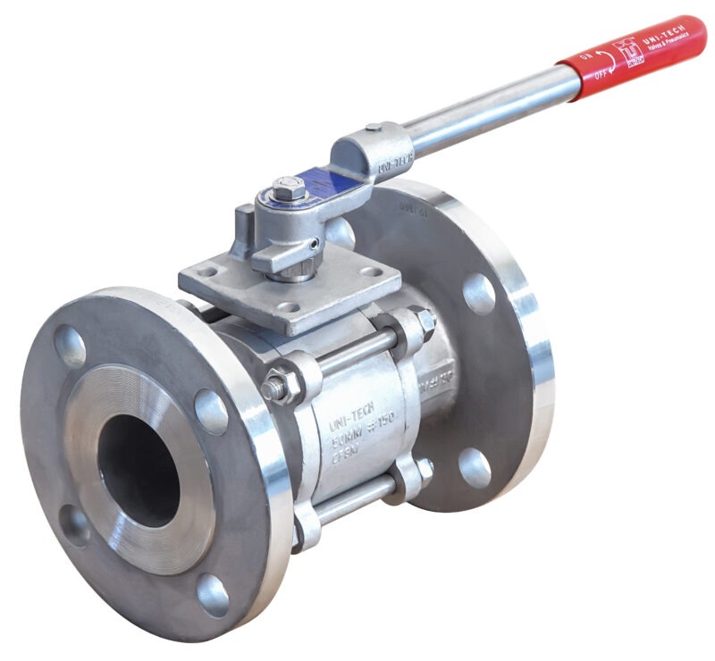 Uni-Tech Manual SS Ball Valves 15 mm Flange Class 150