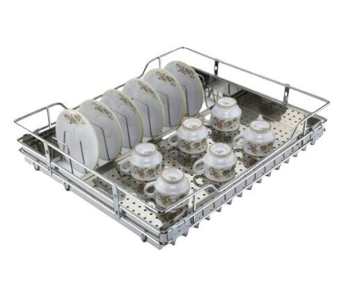 HYLYT Stainless Steel Square Basket Kitchen Storage Organiser