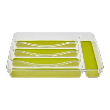 Living Essence Plastic Rectangular 5 Section Organizer Kitchen Storage Organiser