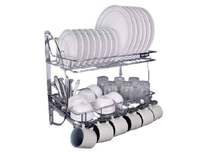 Stainless Steel Rectangular, Square Plate Holder, Cup Holder Kitchen Storage Organiser