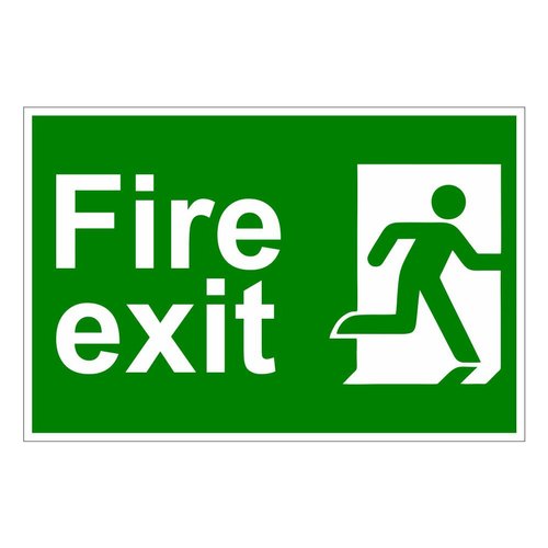 Fire Safety Signages Wall Retro Vinyl