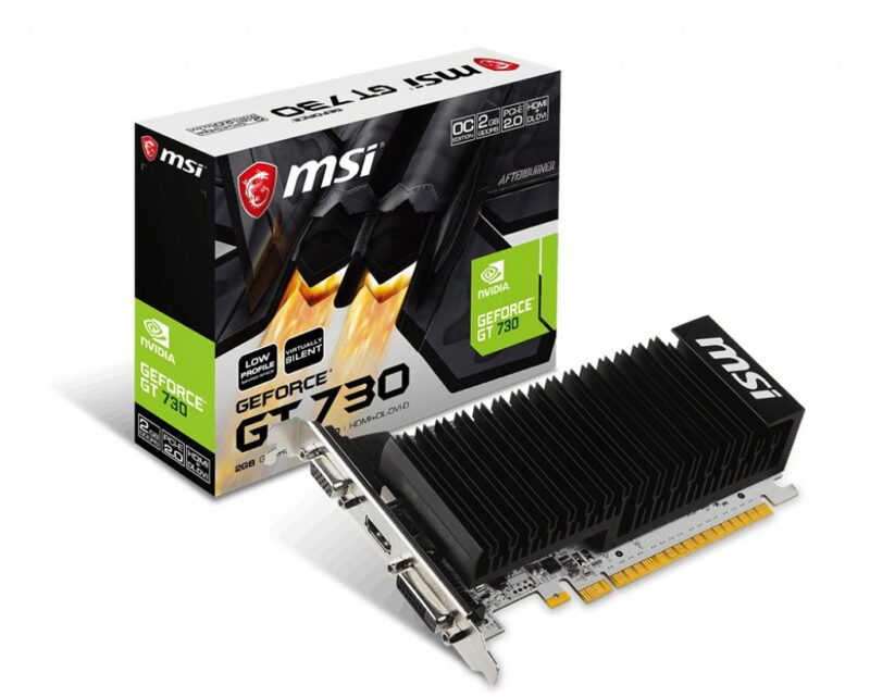 MSI Graphic Cards GT 730 2GB DDR5 3840 X 2160