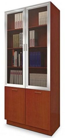 NGFC Storage Lockers Full Height Glass Door Sapelli