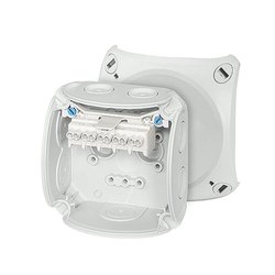 HENSEL DK 0202 G 93 x 93 x 62 mm Wall Mounted 3 ways Junction Boxes