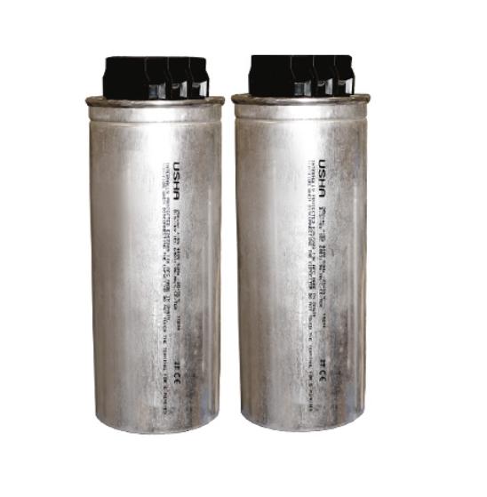 Usha Electric Cylindrical Capacitors 440 - 650 VAC 100 - 180 uF PF Correction