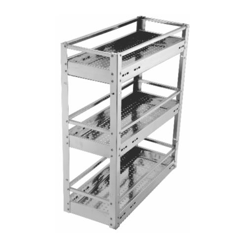 Sepal Pipe, Stainless Steel Rectangular Dish Basket Kitchen Storage Organiser