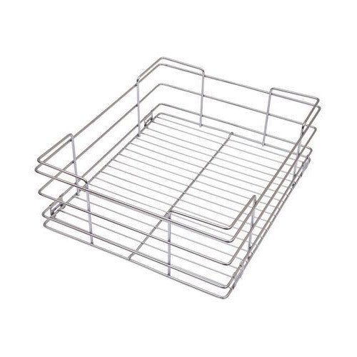 Stainless Steel Rectangular Dish Basket Kitchen Storage Organiser