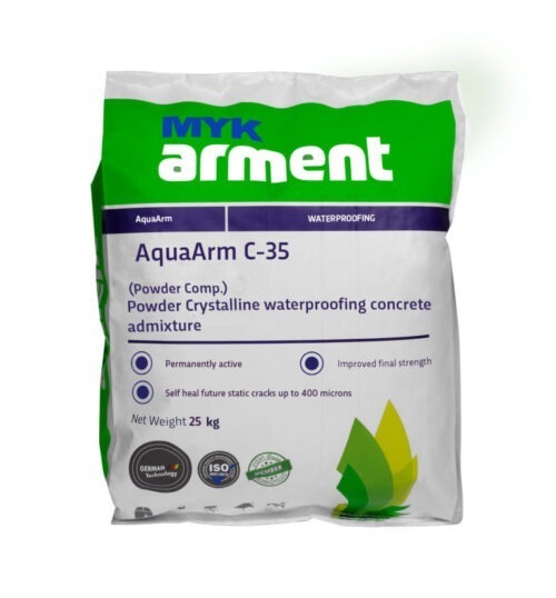 MYK ARMENT AquaArm C-35 Crystalline capillary Water Proofing Compound 25 Kgs Bag