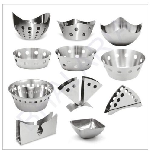 Stainless Steel Basket Kitchen Storage Organiser