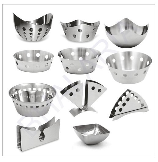 Stainless Steel Basket Kitchen Storage Organiser