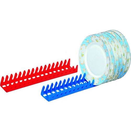 Plastic Rectangular Plate Holder Kitchen Storage Organiser 10 x 22 x 17 mm