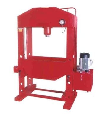 Handa 100 ton Power Operated 450 mm H Frame Hydraulic Press 500 x 1000 mm