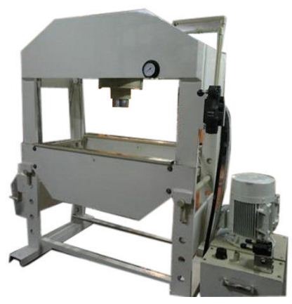 Handa 100 ton Power Operated 450 mm H Frame Hydraulic Press 500 x 1000 mm