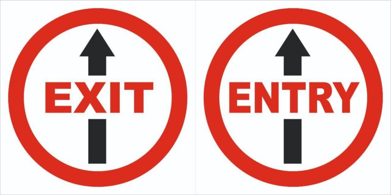 Aloycius Direction Signages 200 x 200 mm