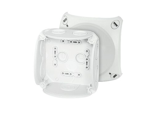 Hensel DK 0200 G 93 x 93 x 62 mm Wall Mounted Without Connectors Junction Boxes