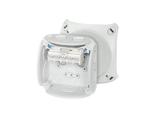 Hensel DK 0202 G 93 x 93 x 62 mm Wall Mounted 5 ways Junction Boxes