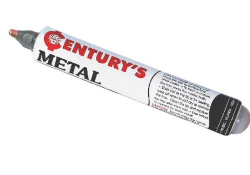 CENTURY MARKERS Pump Type Metal Industrial Marker 1.2 mm Yellow