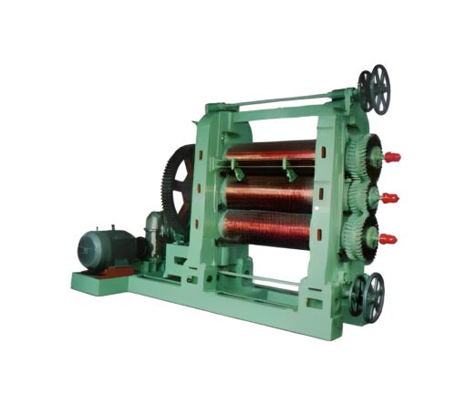 3 Rolls Semi Automatic Calender Machine 100 TPD