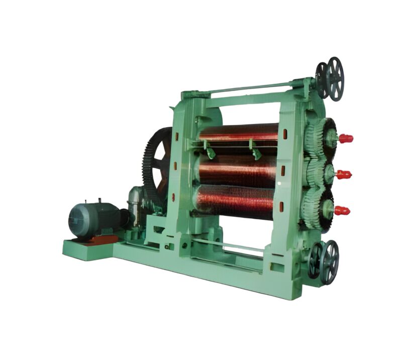 3 Rolls Semi Automatic Calender Machine 100 TPD