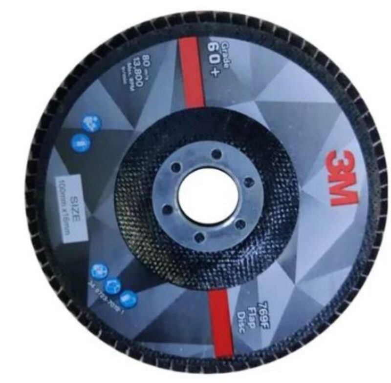 3M 5 inch Flap Discs 769F 60 Grit 18 mm