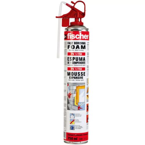 Fischer PU 1/750 B3 Insulating Construction Foam 750 mL