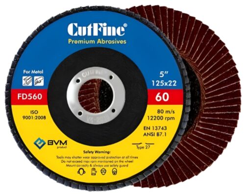 CutFine 5 inch Flap Discs FD560 60 Grit 22 mm