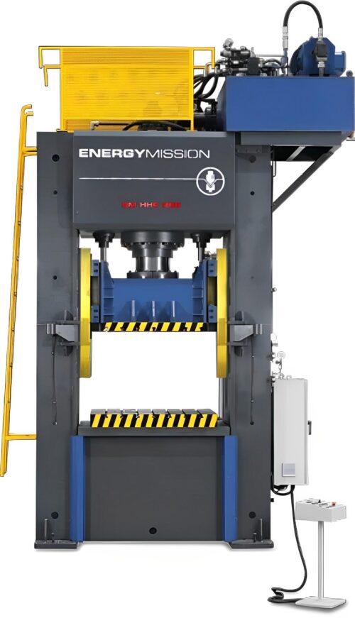 Energy Mission 30 - 60 ton Power Operated 450 mm H Frame Hydraulic Press 50 x 100 mm
