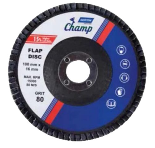 NORTON 4 inch Flap Discs ITC-01 80 Grit 16 mm