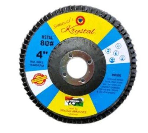 Krystal 4 inch Flap Discs SBK-01 80 Grit 16 mm