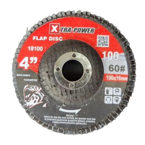 Mahadev 4 inch Flap Discs 18100 60 Grit 16 mm
