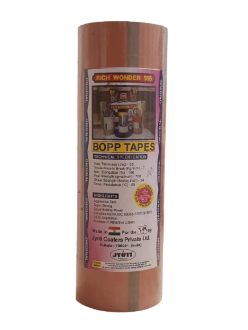 RICH WONDER 555 Self Adhesive Single Side Polypropylene 40 micron Printed Tape