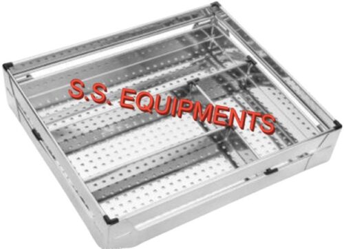 SSE Stainless Steel Rectangular Cup Holder Kitchen Storage Organiser 10 x 22 x 17 inch