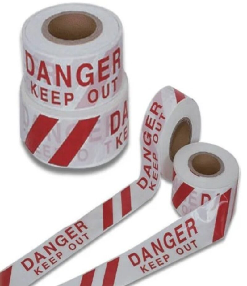 Barricade PVC 60 micron Printed Tape