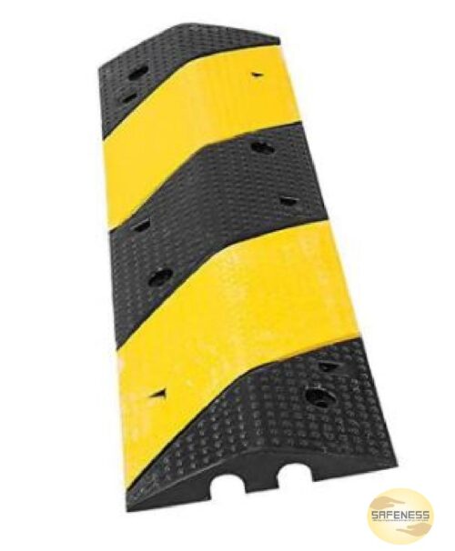 XL2 -2 Lane Cable and Wire Floor Protector Black and Yellow 40 inch