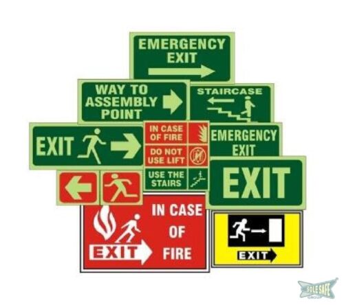 SOLESAFE Autoglow Safety Signages 7 x 10 inch Wall Acrylic