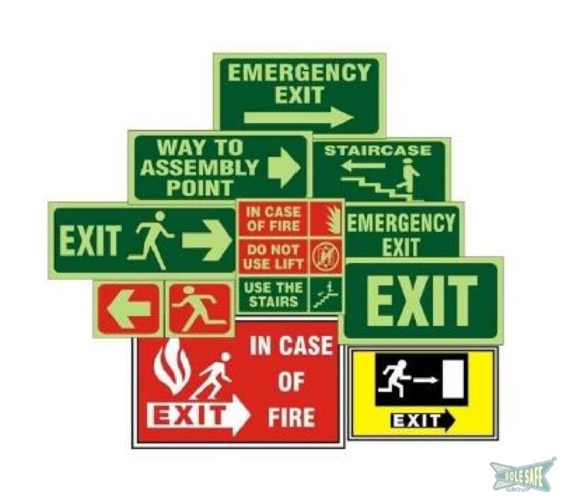 SOLESAFE Autoglow Safety Signages 7 x 10 inch Wall Acrylic