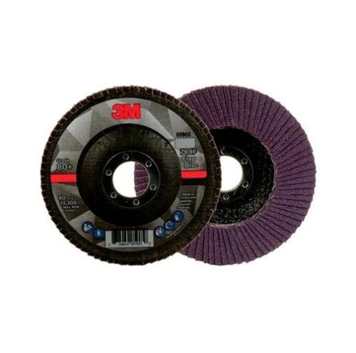 3M 4 inch Flap Discs 769F 80 Grit 22.22 mm