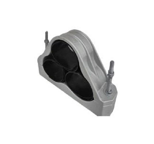 Aluminium Trefoil 118 - 130 mm Cable Cleats