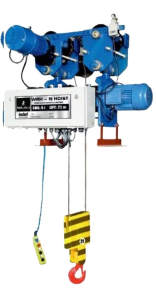 Bajaj Flame Proof Single Hook 12 m Lift Electric Wire Rope Hoist