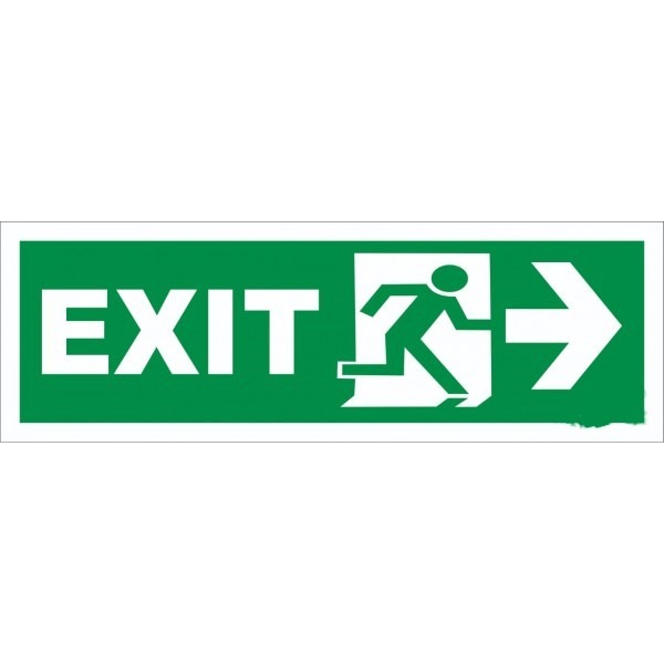 Direction Signages 150 x 150 mm Plastic
