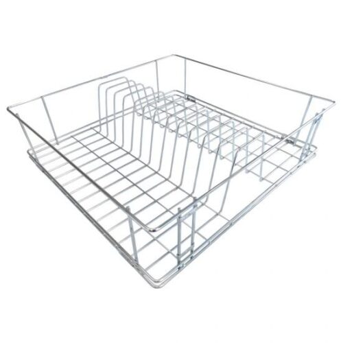 Zipco Stainless Steel Rectangular Plate Holder Kitchen Storage Organiser 380 x 405 x 150 mm