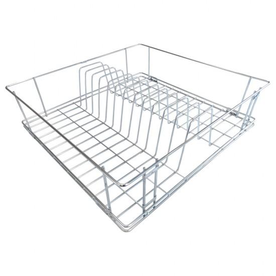 Zipco Stainless Steel Rectangular Plate Holder Kitchen Storage Organiser 380 x 405 x 150 mm