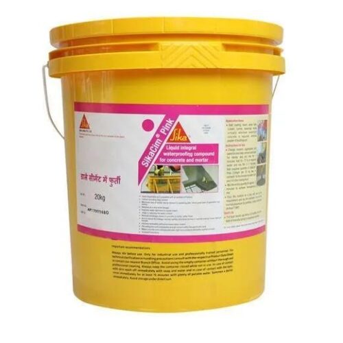 Sika Cim Pink Liquid Integral Water Proofing Compound 20 kg