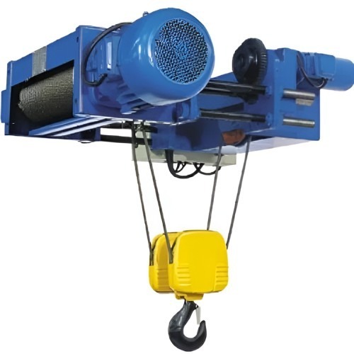 Deep Low Headroom Electric Trolley Suspended 6 m Lift Electric Wire Rope Hoist