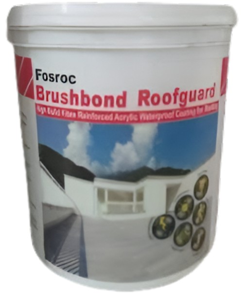 Fosroc Brushbond Roofguard Acrylic Polymer Water Proofing Compound 4 L