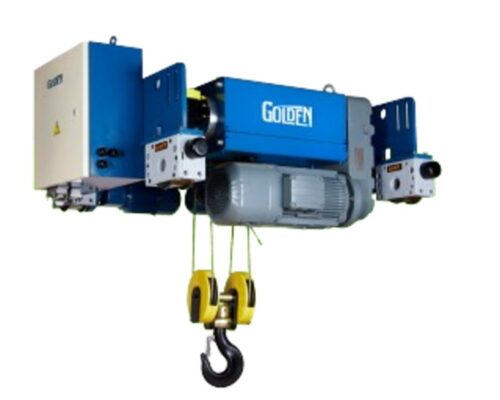 Golden Non Flame Proof Mono Rail 4 m Lift Electric Wire Rope Hoist