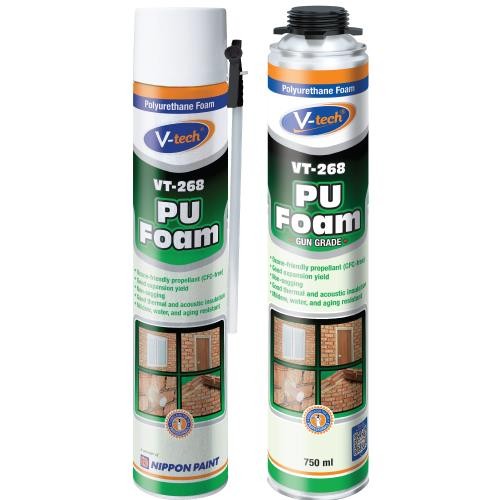 V-Tech VT-268 Polyurethane Construction Foam 750 mL
