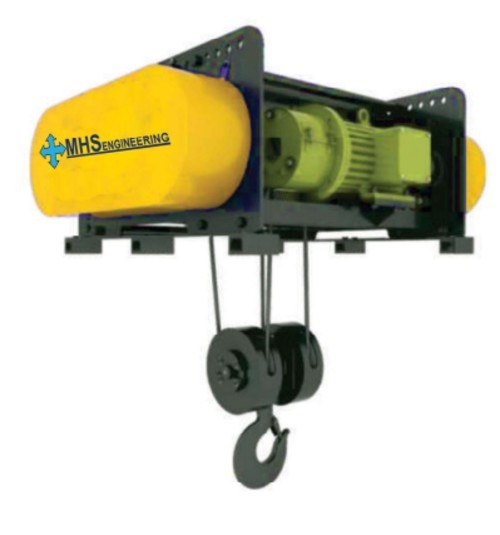 MHS Flame Proof Base Mounted 6 m Electric Wire Rope Hoist