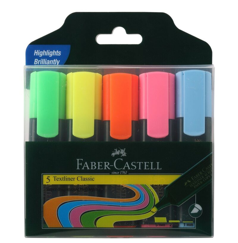 FABER CASTELL Highlighter Multiple Colours Markers