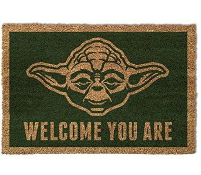 Rectangular Coir Designer Doormat 35 x 30 Inch  Brown & Dark Green